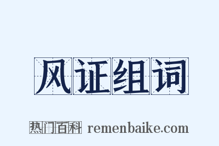 风证组词是什么意思的图片